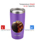 20oz Travel Tumbler With Sliding Lid - Purple Powder Coated