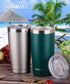 20oz Travel Tumbler With Sliding Lid - Powder Coated Dark Green