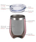 12oz Wine Tumbler With Lid - Rose Gold