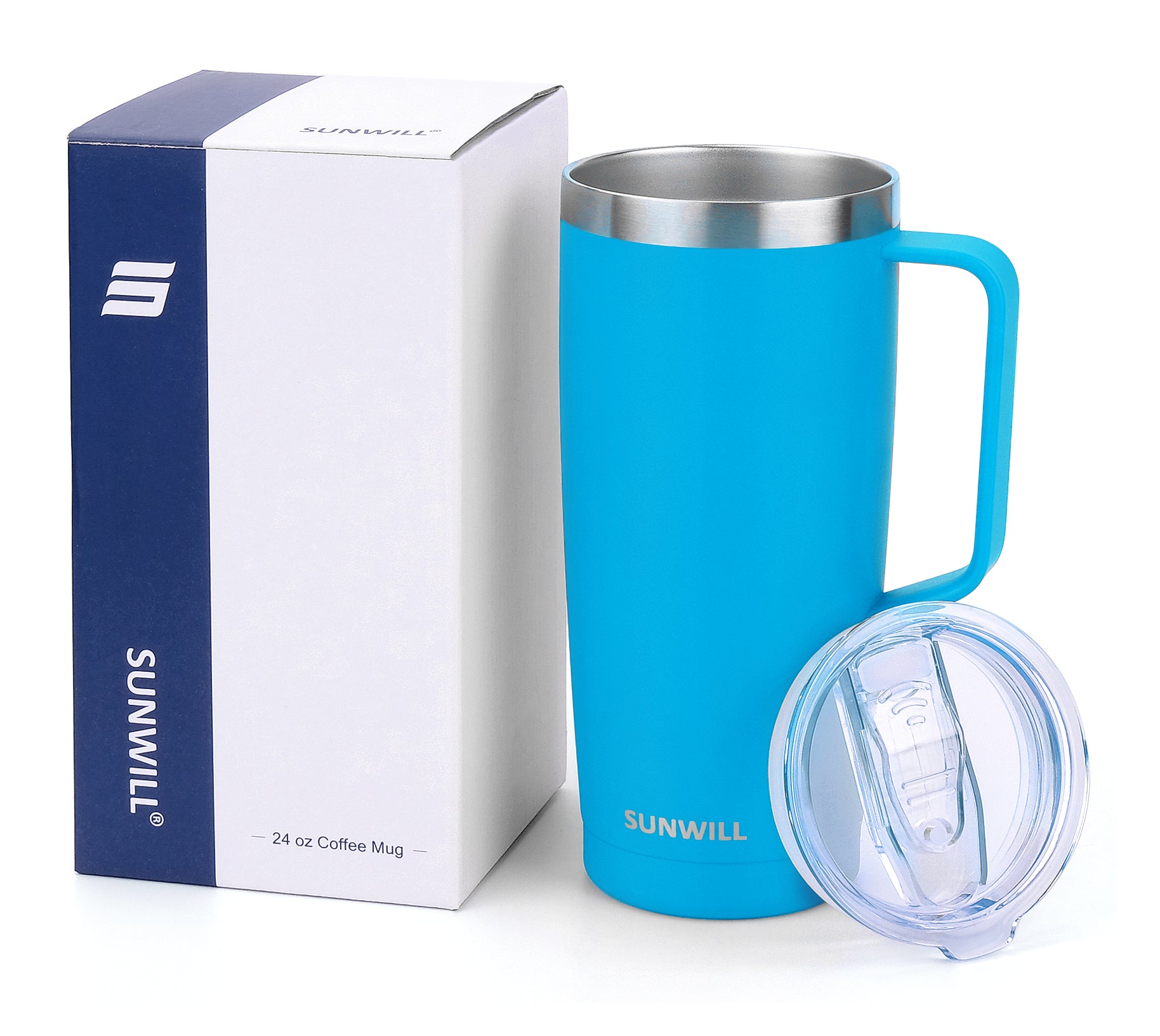 Blue Travel Coffee Mug