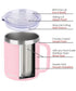 14oz Coffee Mug With Sliding Lid - Powder Coated Sakura & Mint
