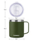 14oz Coffee Mug With Sliding Lid - Powder Coated Olive