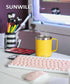 14oz Coffee Mug With Sliding Lid - Powder Coated Yellow
